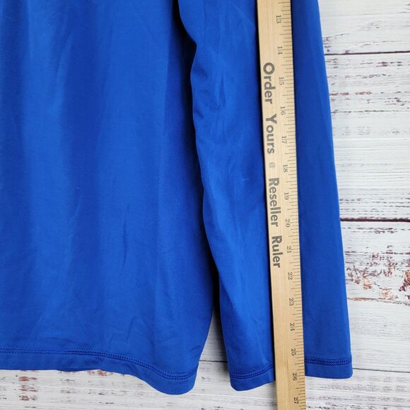 Ralph Lauren RLX Pullover Mens L LOGO Blue Quarter Zip Golf Performance Stretch - Picture 3 of 10